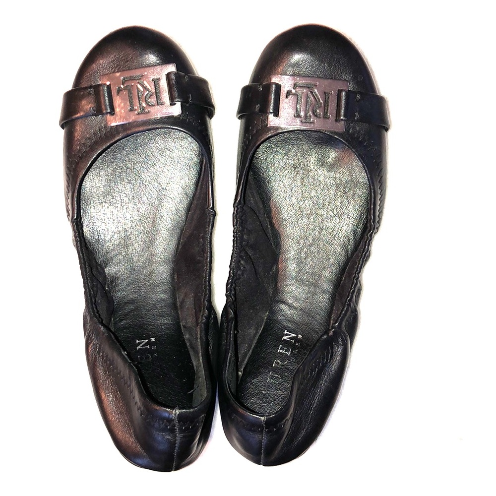 Ralph Lauren Black Flats